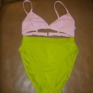 Vintage/retro Sun Streak high wasted bikini